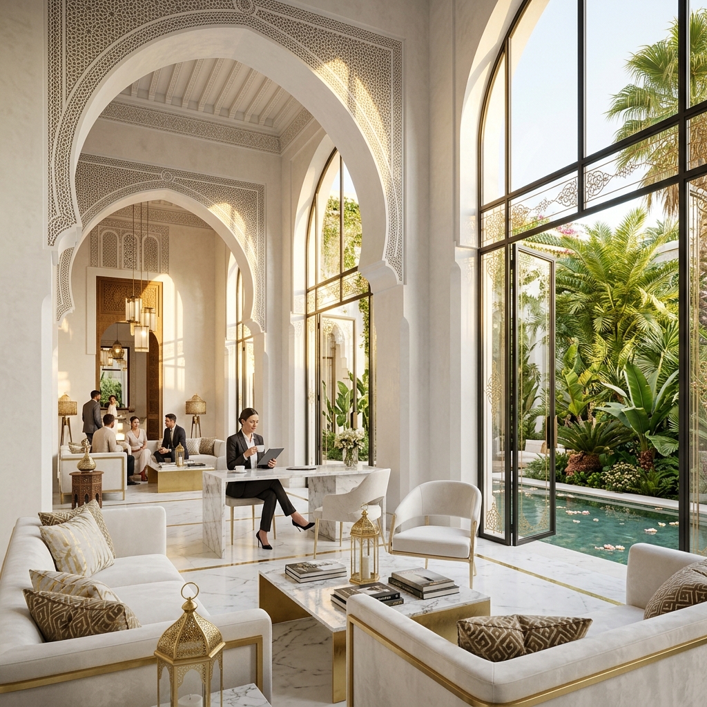 Luxury modern architectural space